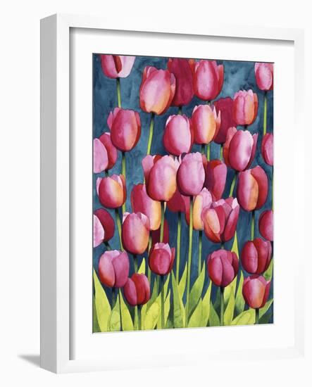 Pink Tulips-Mary Russel-Framed Giclee Print