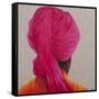 Pink Turban, Orange Jacket, 2014-Lincoln Seligman-Framed Stretched Canvas