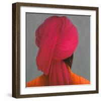 Pink Turban-Lincoln Seligman-Framed Giclee Print