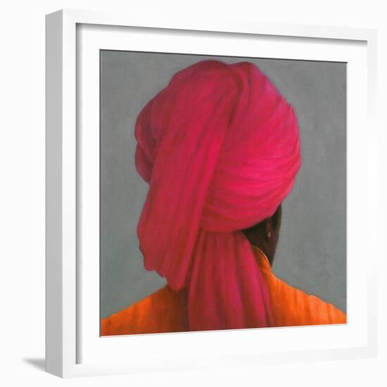 Pink Turban-Lincoln Seligman-Framed Giclee Print