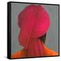 Pink Turban-Lincoln Seligman-Framed Stretched Canvas