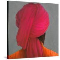 Pink Turban-Lincoln Seligman-Stretched Canvas