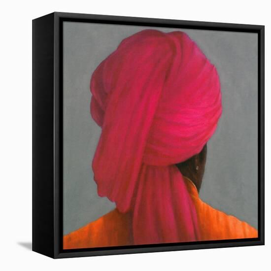 Pink Turban-Lincoln Seligman-Framed Stretched Canvas