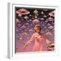 Pink UFO Fever Dream Collage Art-Samantha Hearn-Framed Giclee Print