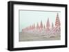 Pink Umbrellas-null-Framed Photographic Print