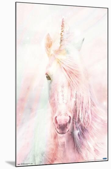 Pink Unicorn-Trends International-Mounted Poster