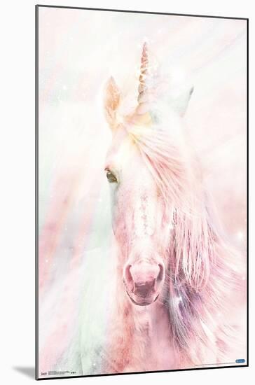Pink Unicorn-Trends International-Mounted Poster