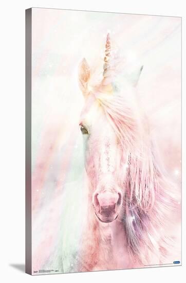 Pink Unicorn-Trends International-Stretched Canvas