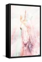 Pink Unicorn-Trends International-Framed Stretched Canvas