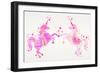 Pink Unicorns-Cat Coquillette-Framed Giclee Print