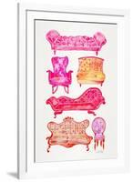 Pink Victorian Lounge-Cat Coquillette-Framed Art Print