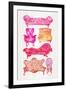 Pink Victorian Lounge-Cat Coquillette-Framed Art Print