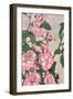 Pink Vine Flowers-Incado-Framed Art Print