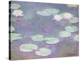 Pink water lilies, Claude Monet, 1897-1899 (oil on canvas)-Claude Monet-Stretched Canvas