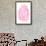 Pink Watercolor Agate I-Susan Bryant-Framed Art Print displayed on a wall