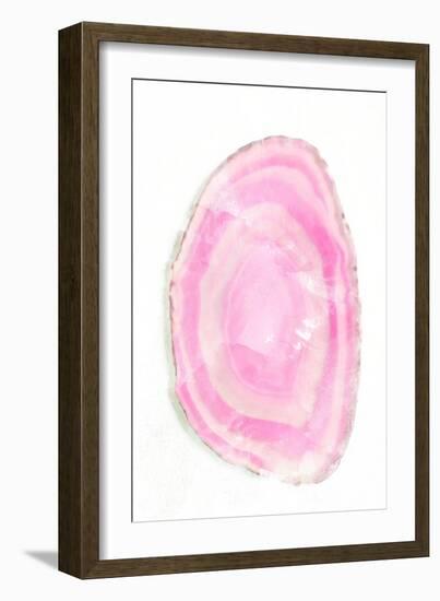 Pink Watercolor Agate I-Susan Bryant-Framed Art Print