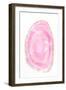 Pink Watercolor Agate I-Susan Bryant-Framed Art Print