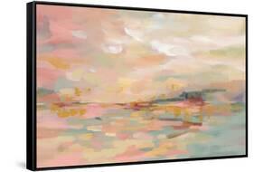 Pink Waves-Silvia Vassileva-Framed Stretched Canvas