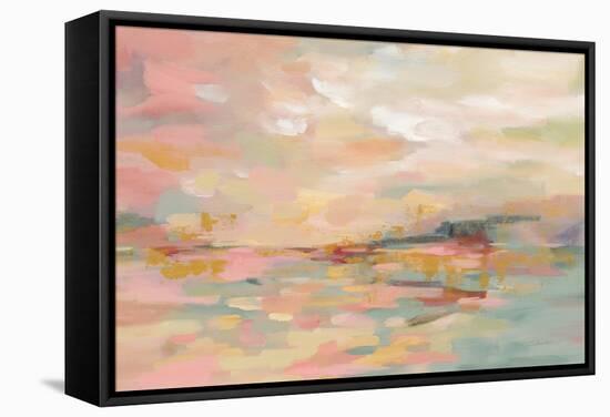 Pink Waves-Silvia Vassileva-Framed Stretched Canvas