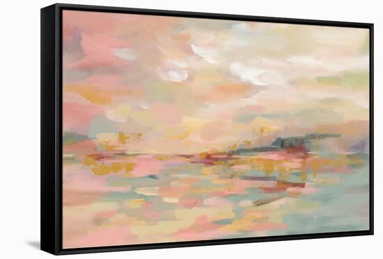 Pink Waves-Silvia Vassileva-Framed Stretched Canvas