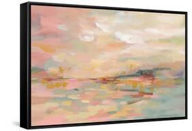 Pink Waves-Silvia Vassileva-Framed Stretched Canvas