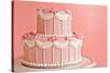Pink Wedding Cake-Hannamariah-Stretched Canvas