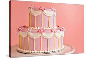 Pink Wedding Cake-Hannamariah-Stretched Canvas