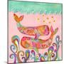 Pink Whales-Wyanne-Mounted Giclee Print