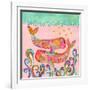 Pink Whales-Wyanne-Framed Giclee Print