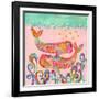 Pink Whales-Wyanne-Framed Giclee Print