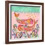 Pink Whales-Wyanne-Framed Giclee Print