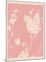 Pink Wildflower Silhouette II-Jacob Green-Mounted Art Print