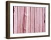 Pink Wooden Fence Texture.-pavelalexeev-Framed Photographic Print