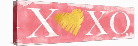 Pink XOXO-N. Harbick-Stretched Canvas