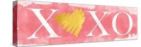 Pink XOXO-N. Harbick-Stretched Canvas