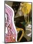 Pink Yellow Tag II-Jenny Kraft-Mounted Giclee Print