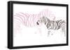 Pink Zebra-Avalisa-Framed Poster