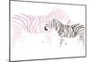 Pink Zebra-Avalisa-Mounted Poster