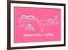 Pinkplaza of Sunday-Ikuko Kowada-Framed Giclee Print