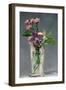 Pinks and Clematis in a Crystal Vase, c.1882-Edouard Manet-Framed Giclee Print