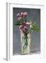 Pinks and Clematis in a Crystal Vase, c.1882-Edouard Manet-Framed Giclee Print