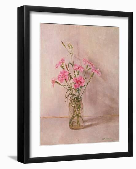 Pinks in a Glass Jar-Joyce Haddon-Framed Giclee Print