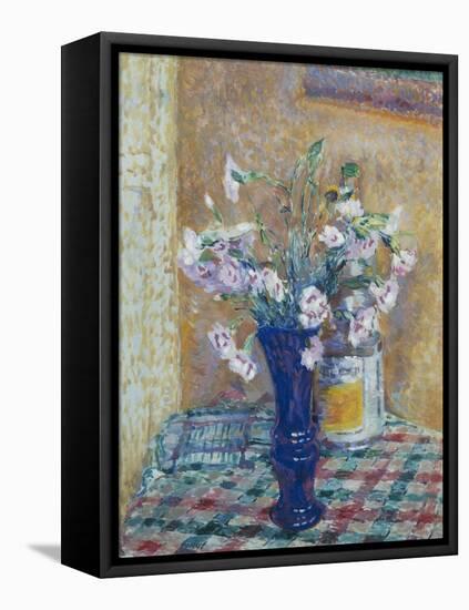 Pinks in a Vase-James Bolivar Manson-Framed Stretched Canvas