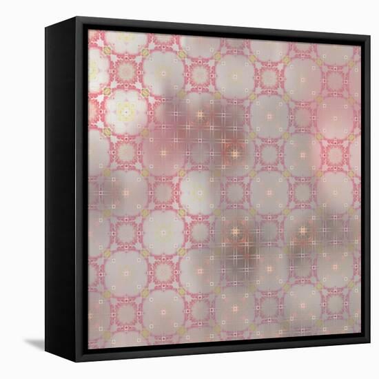 Pinky Blossom Pattern 02-LightBoxJournal-Framed Stretched Canvas