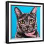 Pinky Cat-Carolee Vitaletti-Framed Art Print