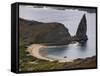 Pinnacle and Beach, Bartolome Island, Galapagos, Ecuador-Rolf Richardson-Framed Stretched Canvas