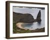 Pinnacle and Beach, Bartolome Island, Galapagos, Ecuador-Rolf Richardson-Framed Photographic Print