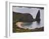 Pinnacle and Beach, Bartolome Island, Galapagos, Ecuador-Rolf Richardson-Framed Photographic Print