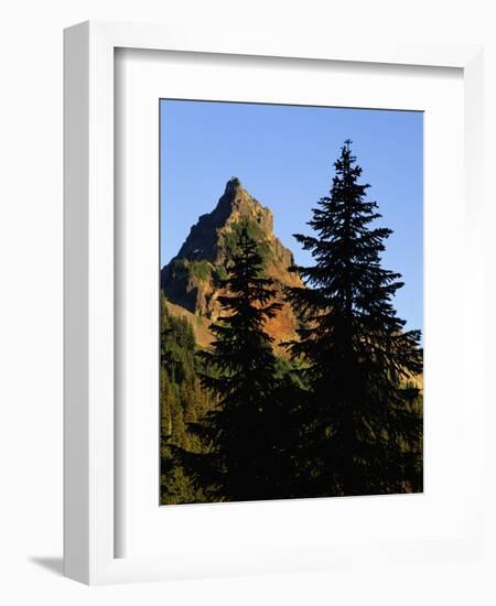 Pinnacle Peak in Mount Rainier National Park-Paul Souders-Framed Photographic Print