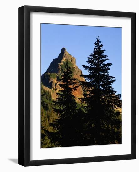 Pinnacle Peak in Mount Rainier National Park-Paul Souders-Framed Photographic Print